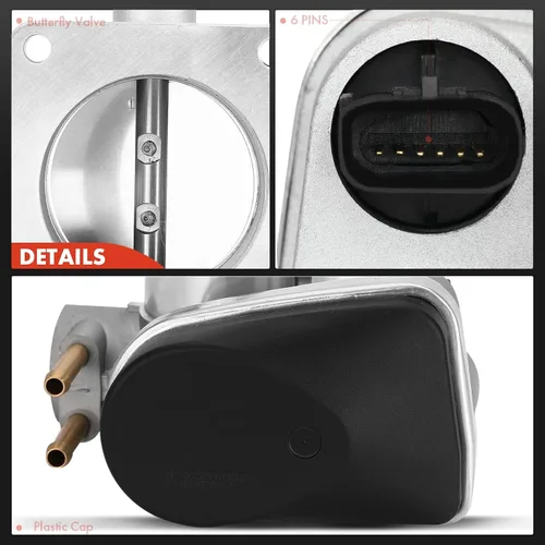 Vista 7 de A-Premium Cuerpo del acelerador electrónico compatible con Ford Fusion 2006-2009 y Lincoln Zephyr 2006 y Mercury Milan 2006-2009, V6 3.0L, gasolina
