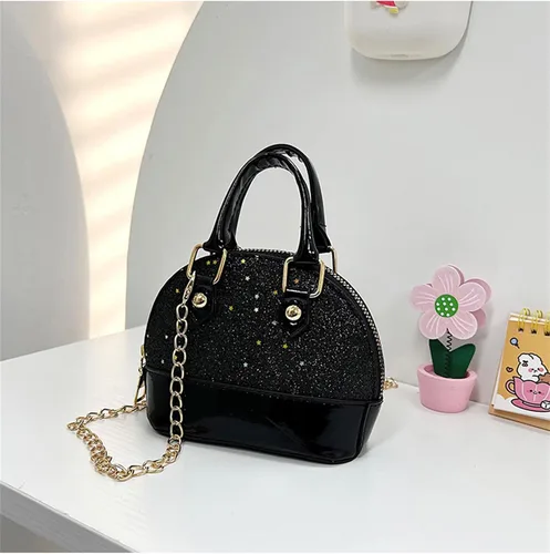 Vista 2 de Bolsos de princesa para niñas pequeñas, bolsa cruzada, cartera con forma de concha, bolsos para niños pequeños