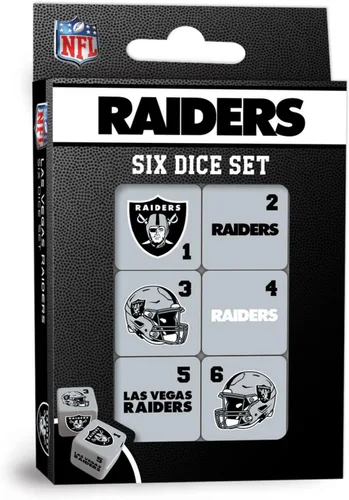 Vista 9 de MasterPieces Game Day - NFL Baltimore Ravens - Juego de 6 dados con logotipo del equipo, tamaño estándar D6