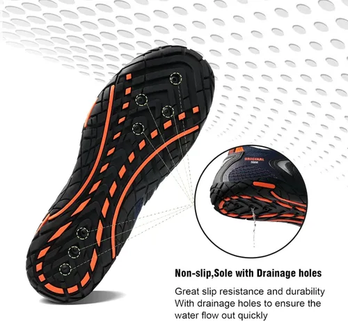 Vista 4 de YALOX - Zapatos de agua de secado rápido para hombre y mujer, para exteriores, proporcionan una sensación de ir descalzo, para usarlos en la playa