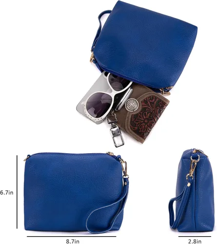 Vista 5 de Montana West Hobo Bags - Bolso para mujer, ultra suave, plegable, con monedero