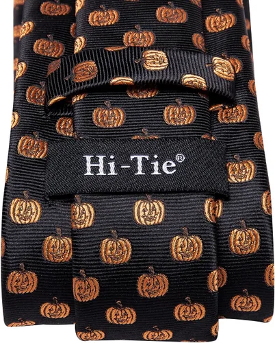 Vista 13 de Hi-Tie Corbata clásica de cachemira para hombre con pañuelo y gemelos a cuadros