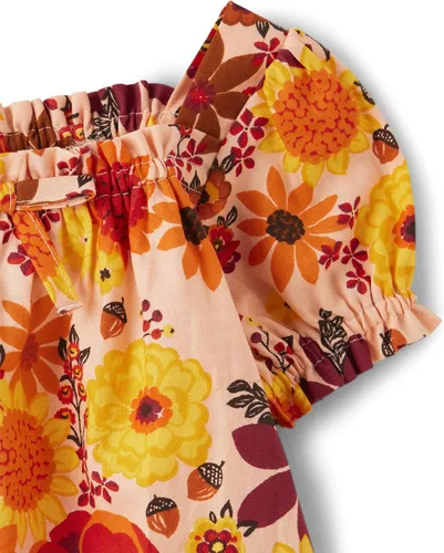 Vista 3 de Gymboree Girls' and Toddler Short Sleeve Woven Shirts