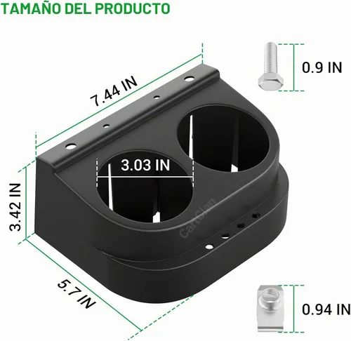 Vista 7 de Club Car DS Cup Holder Kit Dual para 1993 en adelante carrito de golf OEM # 1016811 101708301 Paquete individual