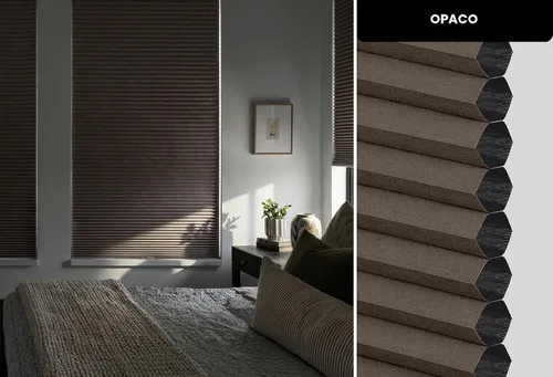Vista 4 de LazBlinds Persianas celulares inalámbricas sin taladro, 20 1/2 pulgadas de ancho x 48 pulgadas de alto, café oscuro