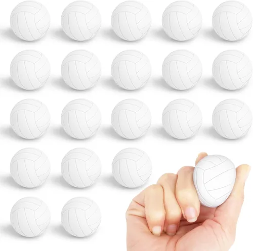 Vista 14 de Mini pelotas de béisbol para el estrés, paquete de 20 unidades, mini espuma de béisbol, juguete ansioso, juguete deportivo para niños, escuela