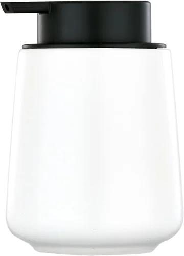 Vista 15 de Dispensador de jabón de manos de espuma de 12 onzas, dispensador de jabón espumoso negro para baño con bomba fácil de presionar, dispensador