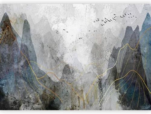 Vista 18 de artgeist Mural de pared abstracto de 77 x 55 pulgadas - Papel tapiz autoadhesivo XXL Peeland Stick, removible, gran calcomanía, decoración de pared