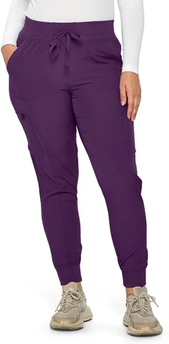 Vista 2 de Monarch Uniforms Pantalones quirúrgicos acanalados para mujer