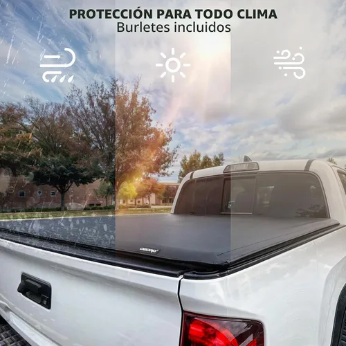 Vista 4 de OEDRO Cubierta enrollable suave para caja de camioneta para Ridgeline 2017