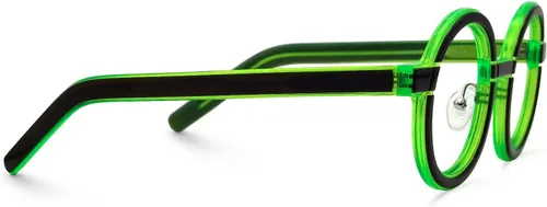 Vista 3 de VOOGLAM Gafas de bloqueo de luz azul de marco redondo, gafas negras de moda para mujer, antifatiga ocular y UV