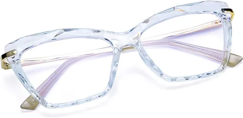 Vista 9 de FEISEDY Gafas de cristal con montura de ojo de gato con bloqueo de luz azul para computadora B2500
