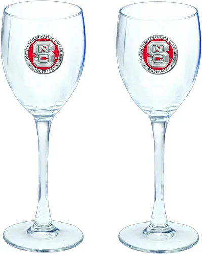 Vista 14 de Heritage Pewter Copas de vidrio de Arkansas, juego de 2, copas de vino de copa de 12 onzas, vidrio de peltre elaborado por expertos