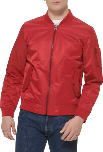 Vista 27 de Levi's MA-1 Flight chamarra satinada sin relleno para hombre