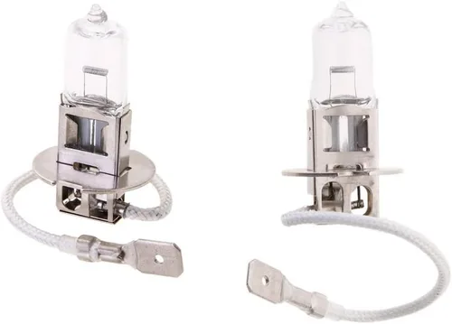 Vista 2 de H3 - Bombilla halógena H3 de 12 V, 55 W, 55 W, H3, súper cálido, 55 W, 12 voltios, luz halógena para luces antiniebla automotrices, paquete de 4
