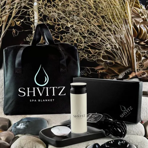 Vista 7 de Manta de sauna infrarroja Shvitz - Sauna portátil para terapia de infrarrojos lejanos en casa para desintoxicar y relajar tu cuerpo y mente