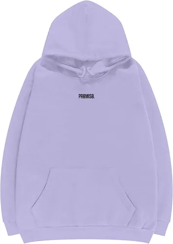 Vista 3 de IHGFTRTH Sudadera con capucha para mujer, con estampado de letras, informal, holgada, ligera, de manga larga, recortada