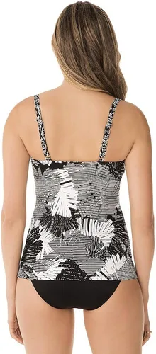 Vista 3 de Miraclesuit Traje de baño para mujer con nudo de amor escote corazón brasier con aros tankini