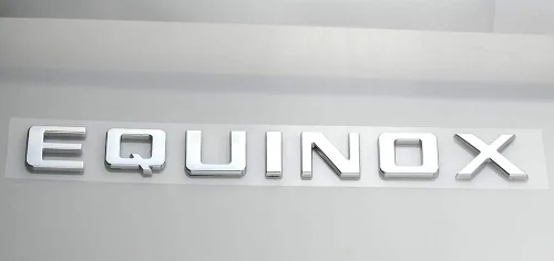 Vista 3 de 2 emblemas de letras de equinoccio 3D de repuesto para equinoccio (cromado)