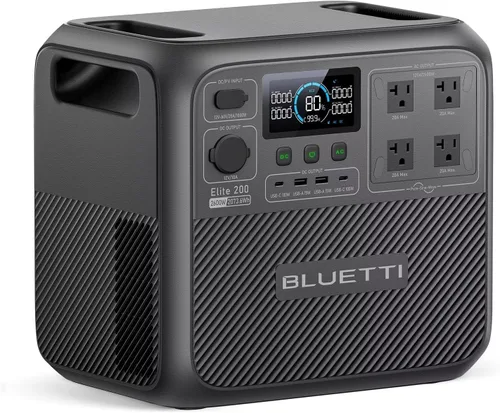 Vista 12 de BLUETTI Generador solar Elite 200 V2 y panel solar de 2 x 200 W incluido