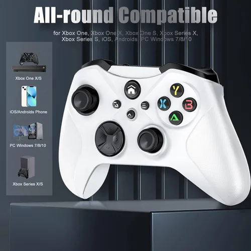 Vista 6 de NONBLIEP 32Ft Wireless Xbox Controller for Xbox One, Xbox One XS, Xbox Series XS, AndroidiOSPC Game Controller Gamepad Remote Control, with Dual