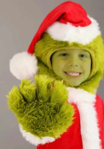 Vista 5 de elope Dr. Seuss - Disfraz de Grinch de Papá Noel con cara abierta