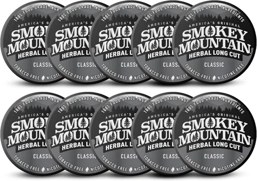Vista 11 de Smokey Mountain Rapé a Base de Hierbas de Corte Largo – Melocotón – Caja de 10 Latas - Rapé Libre de Tabaco y Nicotina