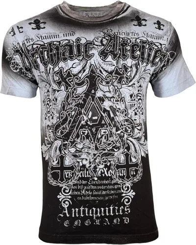 Vista 14 de Xtreme Couture by Affliction Camiseta para hombre, diseño gráfico Gris oscuro (leyenda)