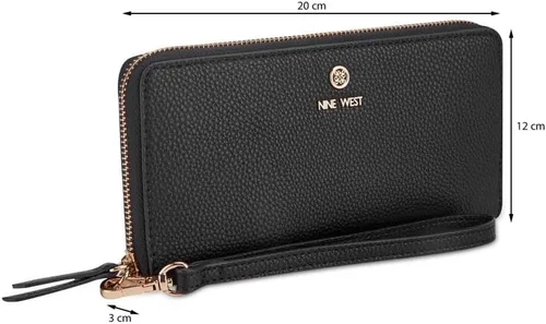 Vista 5 de Nine West LINNETTE SLG Zip ARND WRLT WLT, negro, Negro