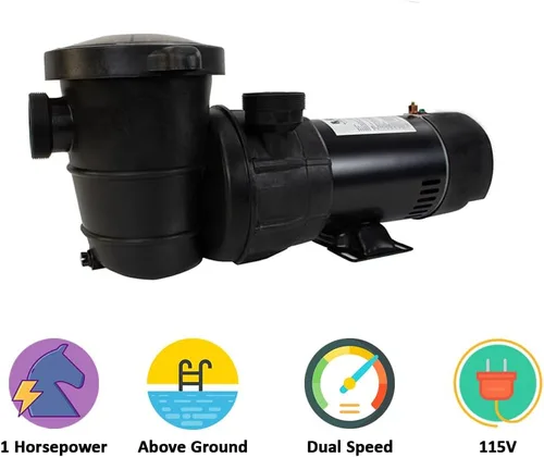 Vista 3 de Bomba de piscina Rx Clear 1 HP de doble velocidad Extreme Force