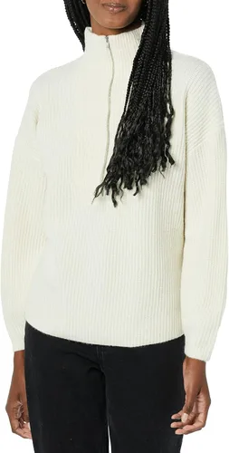 Vista 4 de Tienda Essentials Women's Mid Gauge Stretch Half Zip Polo Collar Sweater (Previously Daily Ritual)