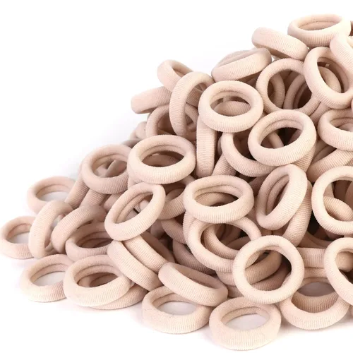 Vista 15 de Gomas para el pelo de bebé, gomas de algodón para niñas, bandas de pelo sin costuras para niños, coleteros elásticos para niñas, diámetro de 0.97