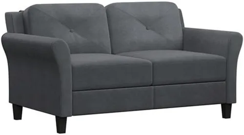 Vista 10 de Hawthorne Collections Sofá biplaza de tapicería duradera de microfibra de fácil montaje de transición en gris oscuro