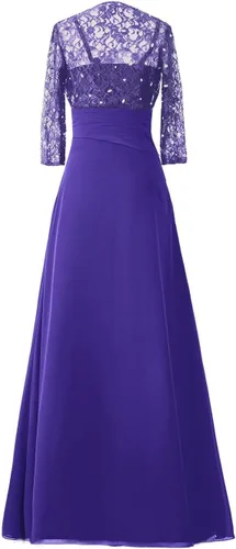 Vista 2 de SDRESS Vestido largo de dama de honor con mangas 34 para mujer