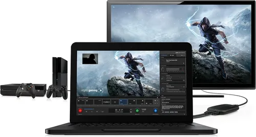 Vista 4 de Elgato Game Capture HD, Xbox y PlayStation Grabadora de juegos de alta definición para Mac y PC, Negro
