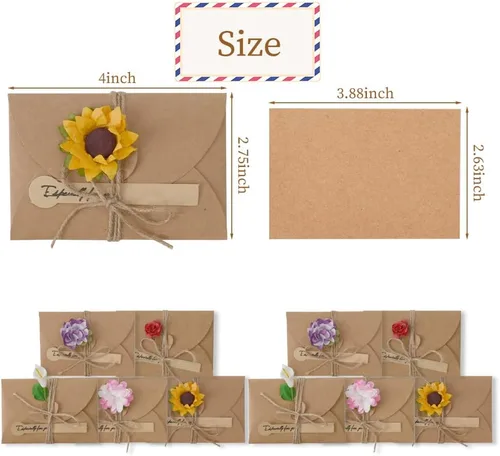 Vista 6 de Cute Mini Seed Envelopes with Heart Shaped Clasp - 10PCS, 4 x 2.75 inch (Pack of 2)