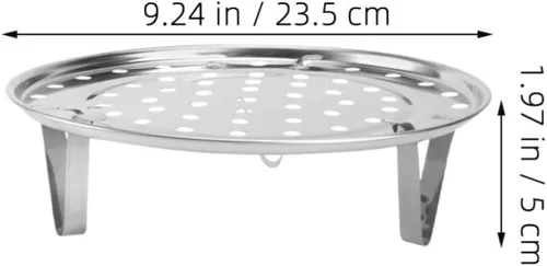 Vista 2 de 2pcs Steaming Rack Stainless Steel with Detachable Feet