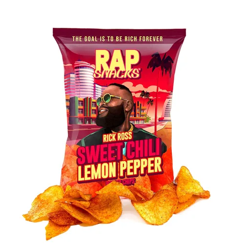 Vista 12 de Rap Snacks Lil Baby - Queso cheddar + papas fritas de crema agria, bolsas de 2.5 onzas, paquete de 6