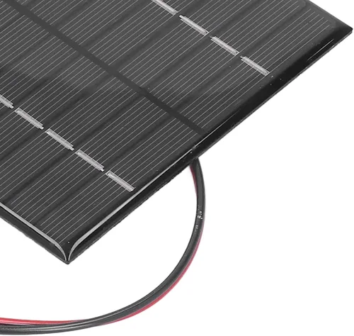 Vista 9 de Panel solar de 2 W y 12 V, cargador de panel solar de polisilicio, sólido, resistente al viento y a la nieve para luces solares de césped, luces