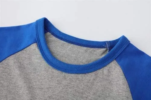 Vista 5 de Camisetas de manga corta para niños pequeños, de algodón, con gráficos, cuello redondo, camisetas de verano