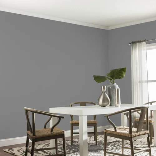 Vista 378 de Glidden Pintura Interior + Imprimación: Gris/Plata Antigua, Una Capa, Satinado, 1 Galón