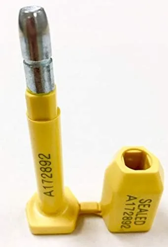 Vista 2 de Brand Bolt Seals - Sello de envío de alta seguridad con numeración progresiva de impresión, a prueba de manipulaciones para camiones, remolques