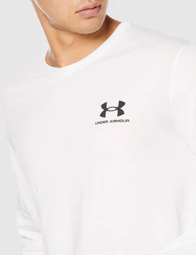 Vista 3 de Under Armour Sportstyle - Camiseta de manga larga para hombre, estilo deportivo, con estampado en el lado izquierdo del pecho