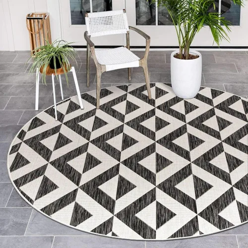 Vista 38 de Unique Loom Jill Zarin Outdoor Collection - Alfombra rectangular (2 pies 2 pulgadas x 3 pies 1 pulgadas, rectangular, beige y marrón)