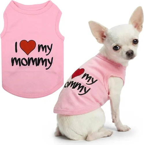 Vista 79 de Parisian Pet - Camiseta para perros y gatos, con texto en inglés Daddy's Girl, 2XS