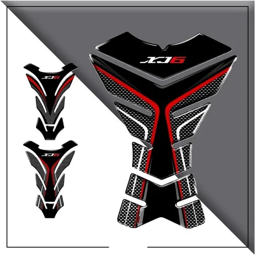 Vista 2 de Fuel Tank Gasket Motorcycle Sticker Tank Pad Protector Decals Stickers Case for Yam&aha XJ6 SP XJ6 ABS Tankpad