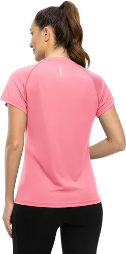 Vista 2 de TBMPOY Camisetas de entrenamiento Dry Fit para mujer, de manga corta, atléticas, absorben la humedad, UPF 50+, para correr, gimnasio, camisetas