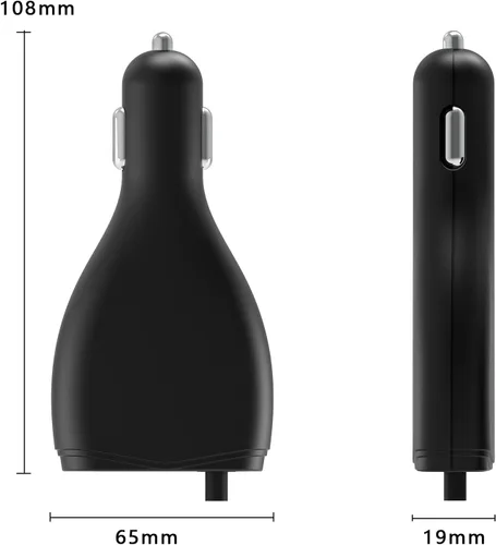 Vista 8 de Surface - Cargador de coche, 70 W, 15 V, 4 A, fuente de alimentación para Microsoft Surface Pro 5/Pro 6/Pro 7/Pro 8/Pro X, Surface Book, Surface Go