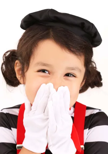 Vista 5 de Disfraz de Mimo a Rayas para Niños Pequeños Multicolor
