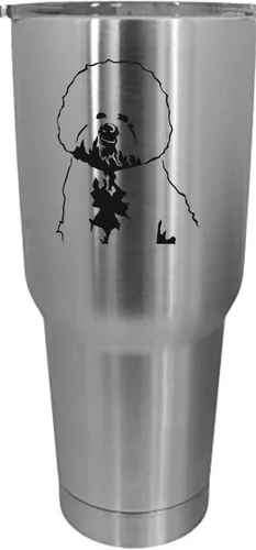 Vista 544 de Cairn Terrier - Vaso grabado con temática de perro, 30 onzas
